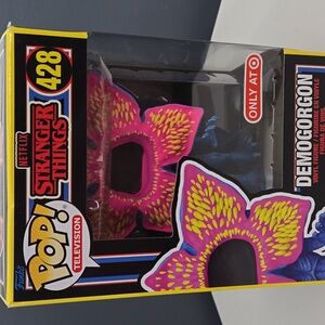 Funko POP! Stranger Things Demogorgo Blacklight Target Exclusive #428 Figure NWT